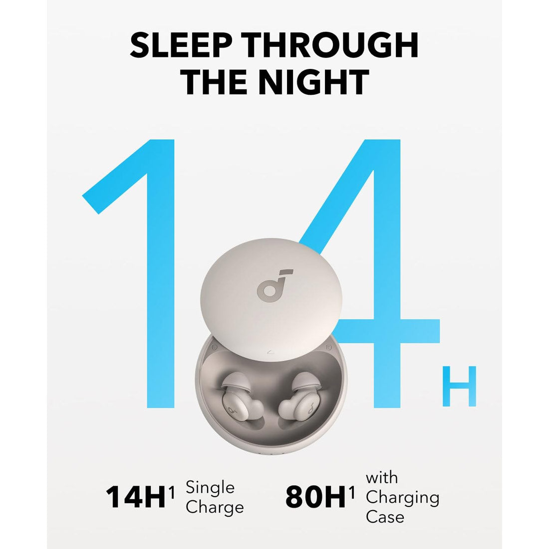Soundcore Sleep A20 Noise Blocking Sleep Earbuds - Beige