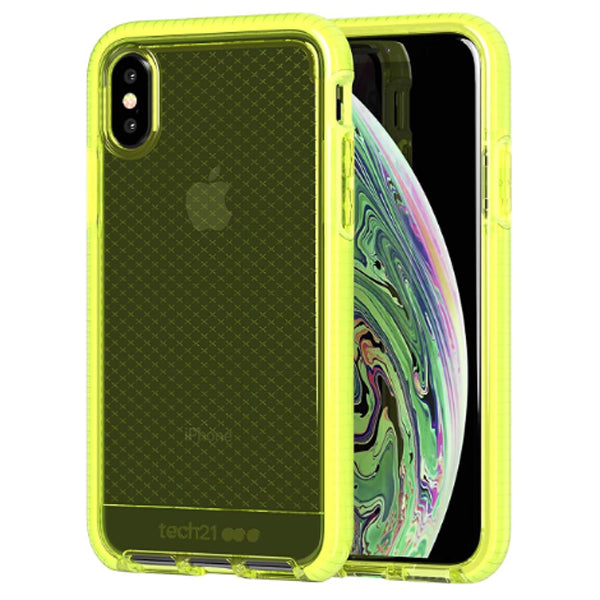Tech21 Evo Check for iPhone Xs/ X (5.8")- Neon Yellow
