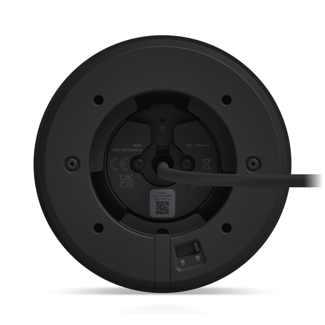 Ubiquiti Networks UVC-G6-Turret-B G6 4K 8MP CameraPoE Turret Security Camera - Black