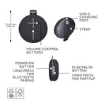 Ultimate Ears MINIROLL Portable Bluetooth Speaker - Black