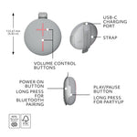 Ultimate Ears MINIROLL Portable Bluetooth Speaker - Grey