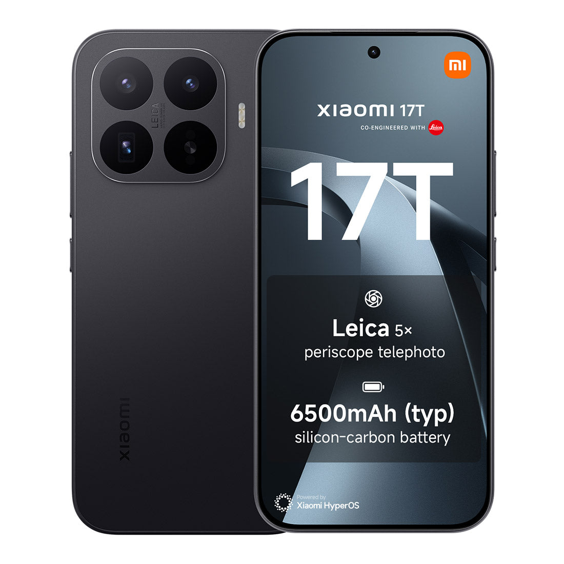 Xiaomi 17T 5G (Dual Sim, 256GB/12GB, Leica Cam, 6500mAh, AU Version) - Black