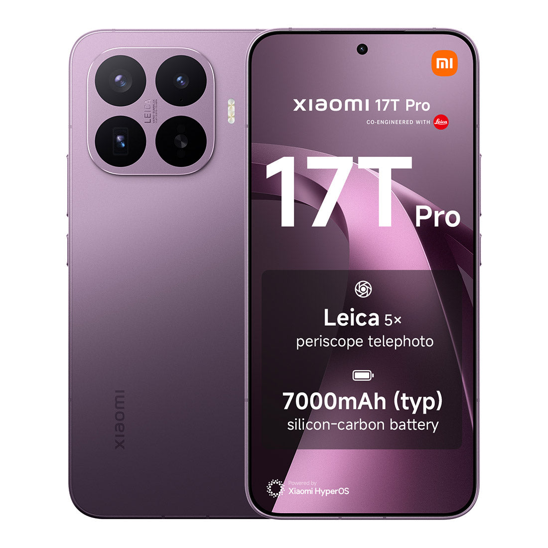 Xiaomi 17T Pro 5G (Dual Sim, 256GB/12GB, Leica Cam, 7000mAh, AU Version) - Purple