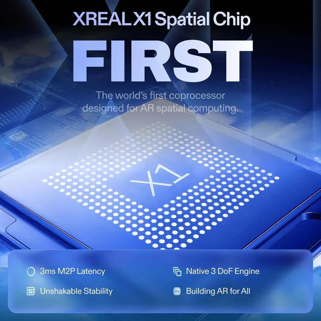 XREAL 1S AR Smart Glasses with X1 Chip (120Hz, Sound by Bose)