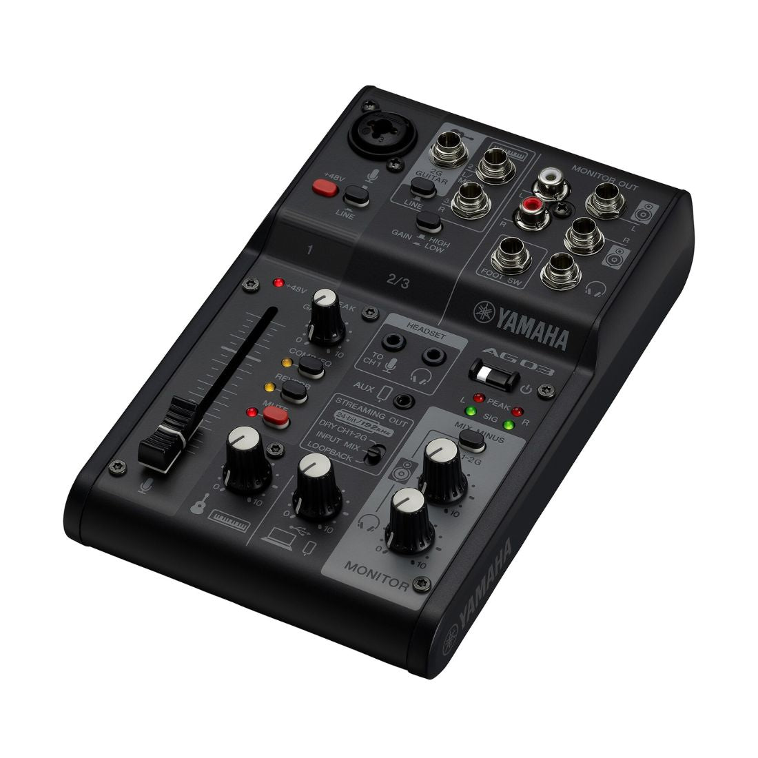 Yamaha AG03MK2 Live Streaming Mixer and Audio Interface - Black