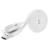 Baseus 1.5M flat lightning sync Cable for iphone ipad - white