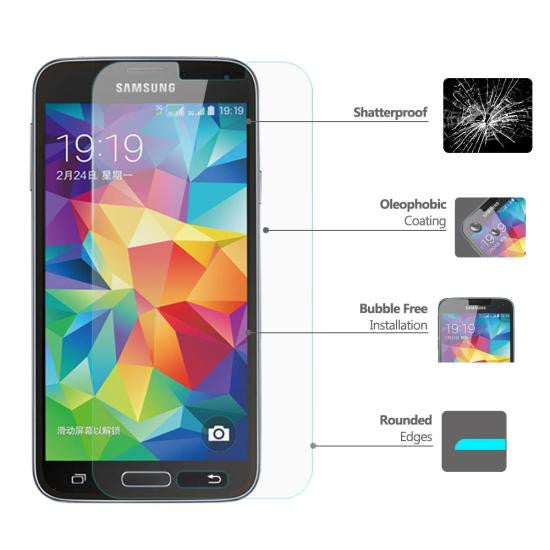 MaiQii™ Samsung Galaxy S5 G9006V 5.1' Tempered Glass Screen Protector 0.2mm - :) Phoneinc