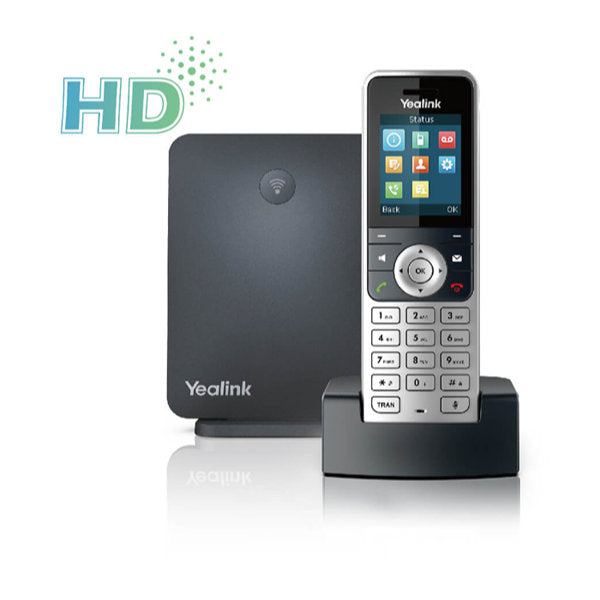 Yealink W53P Wireless DECT (Digital enhanced cordless Telephone) IP Phone package including W60B Base