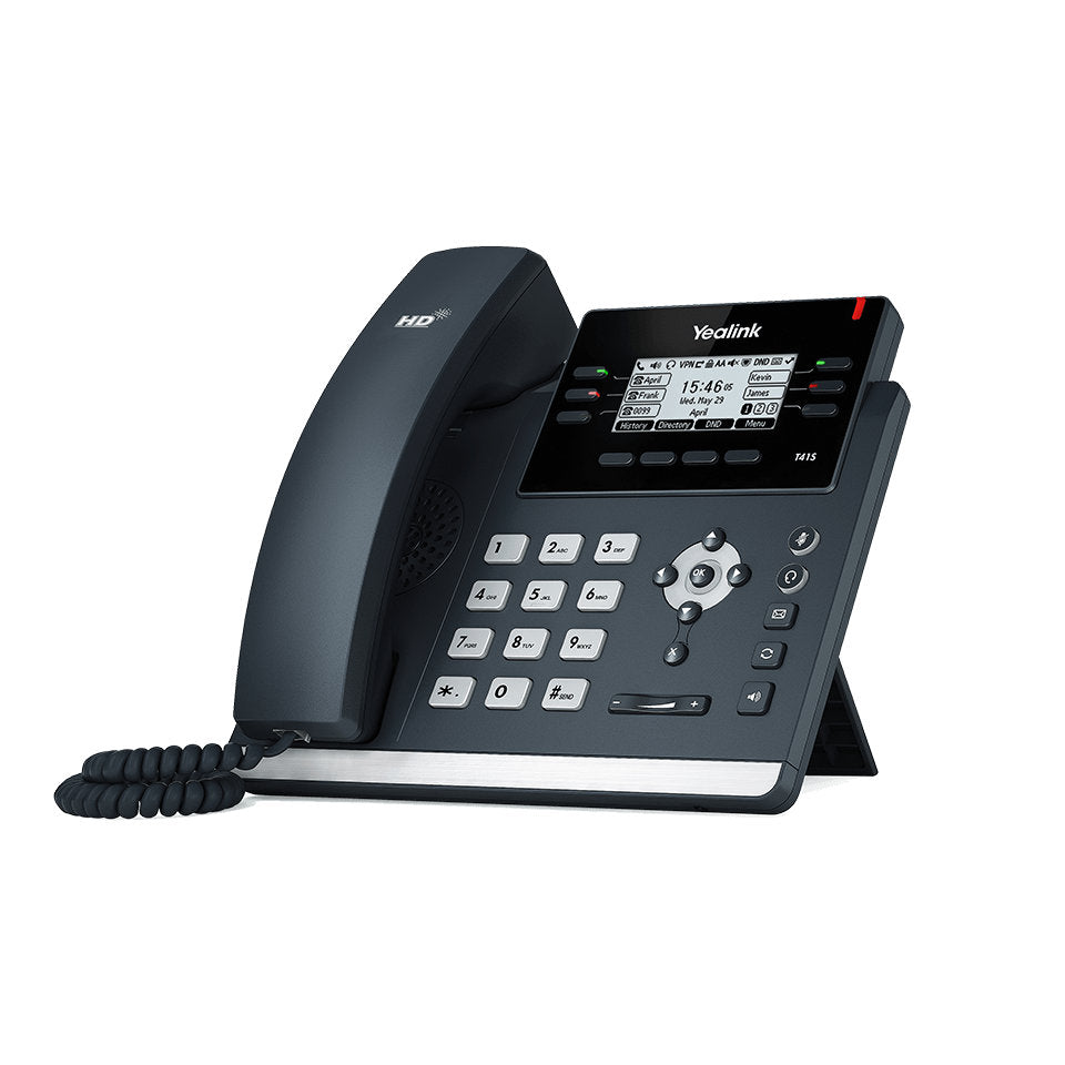 Yealink 2.7" LCD display Enterprise HD VoIP Gigabit IP Phone handset (6 VoIP Line)