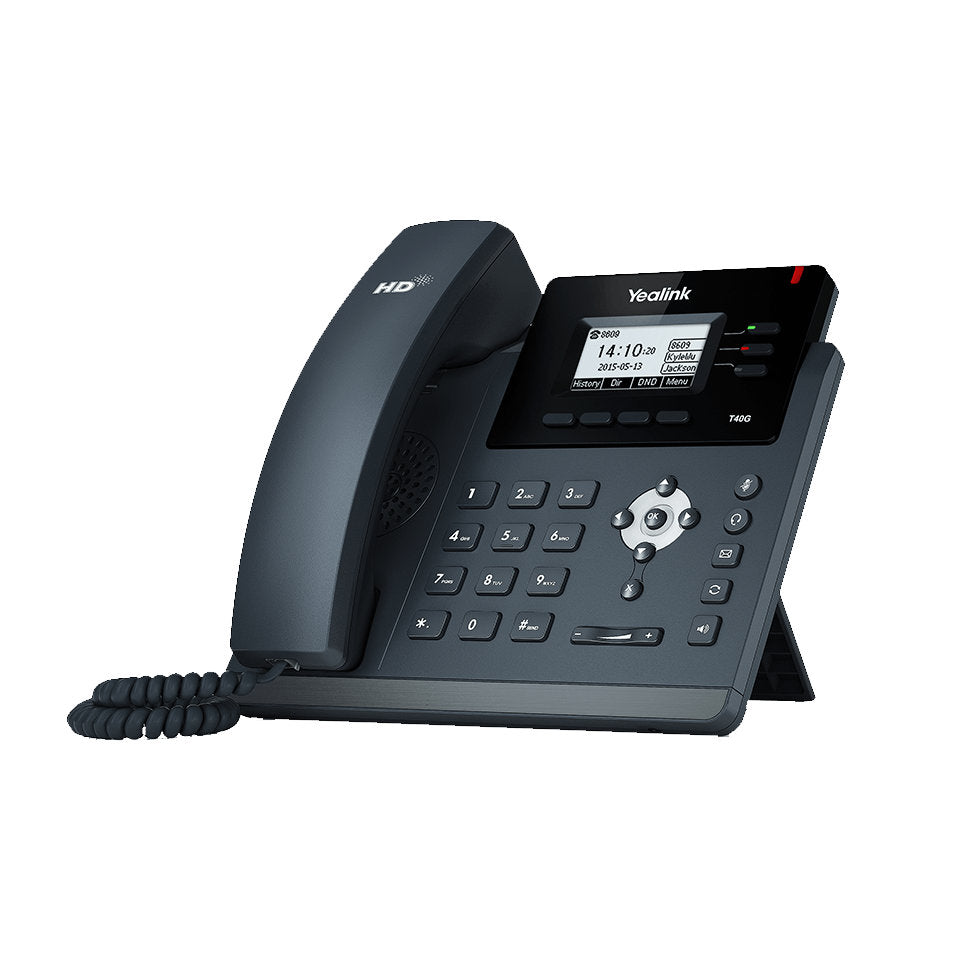 Yealink 2.3" LCD display Enterprise HD VoIP Gigabit IP Phone handset (3 VoIP Line)