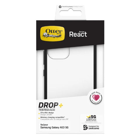 Otterbox React Series Case For Samsung Galaxy A53 5G CLEAR/BLACK