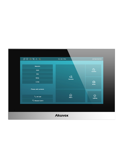 Akuvox SIP Smart IP Intercom Set with 7" touch screen and Zinc Alloy Video door phone