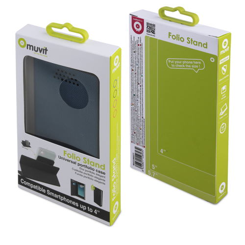Muvit universal folio stand case - black