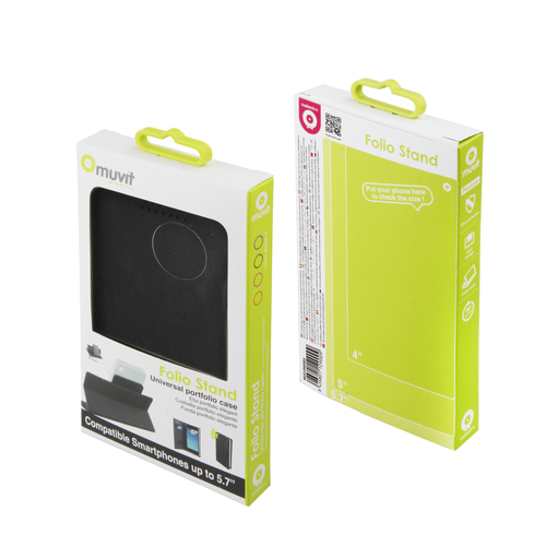 Muvit universal folio stand case - black