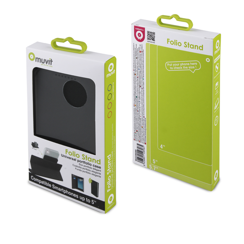 Muvit universal folio stand case - black