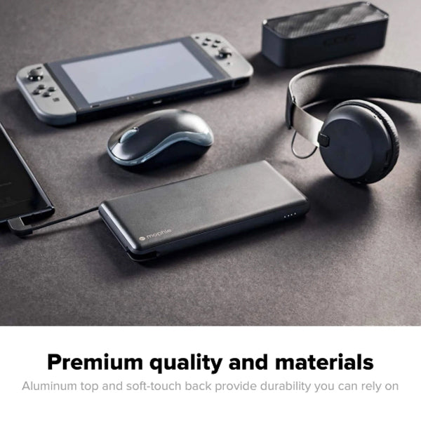 MOPHIE POWERSTATION XL 6000MAH EXTERNAL BATTERY W/USB-C CABLE - BLACK