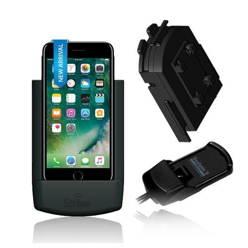 Strike Alpha in-car Cradle for iPhone 7/8/SE 2nd GEN( 2020)/3rd Gen(2022) (-4.7") with Adaptor optional