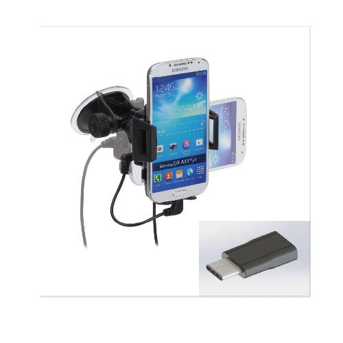 iGrip T5-1238 Universal in-car Phone Charging Dock With Lightning or USB-C Adapter