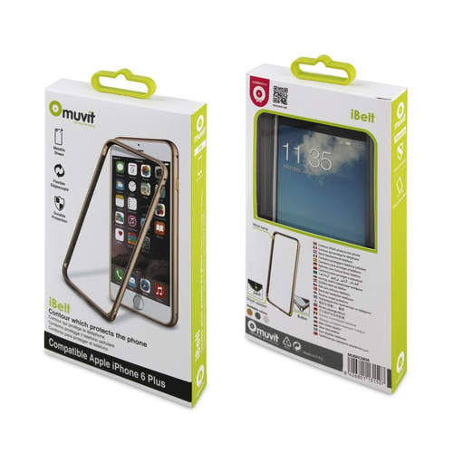 Muvit iPhone 6 plus (6+) 5.5" iBelt bumper aluminium case