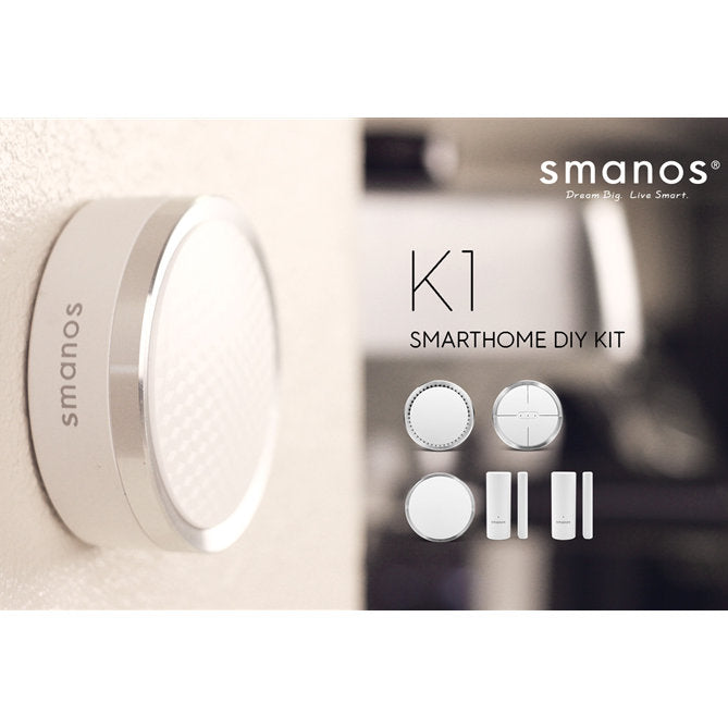 Smanos K1 Smart Home DIY Security Alarm Starter Kit (Sensors, Keypad, Siren)