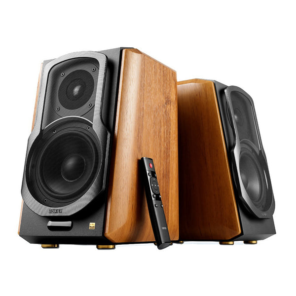 Edifier S1000MKII 2.0 Active Lifestyle Bookshelf Bluetooth Studio Speakers Brown