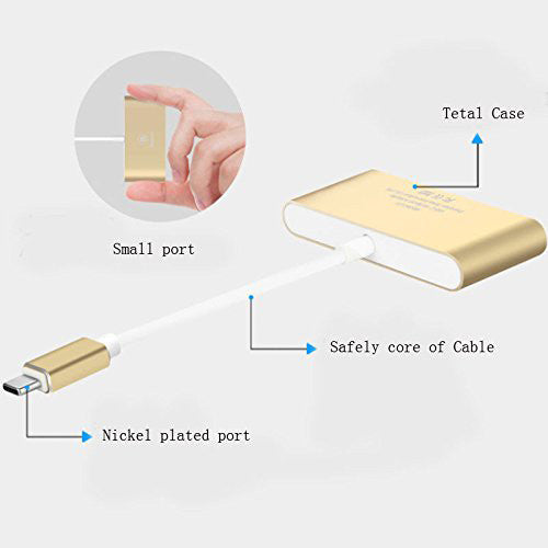 Baseus USB C Type/Type-C+3 HUB/Multi Hub USB-C Multi-function Adapter USB 3.1
