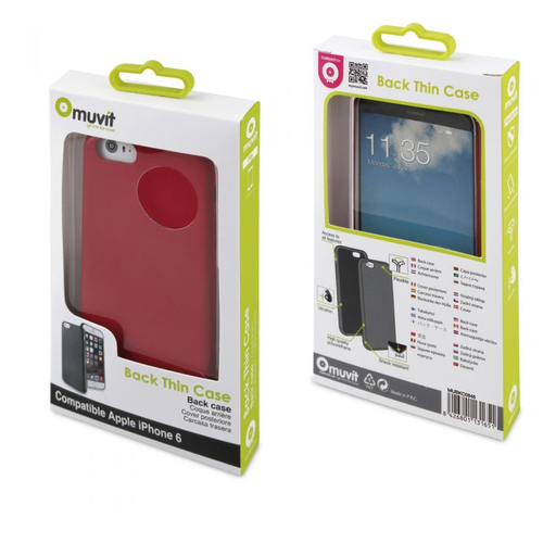 Muvit Apple iPhone 6 back thin case pink