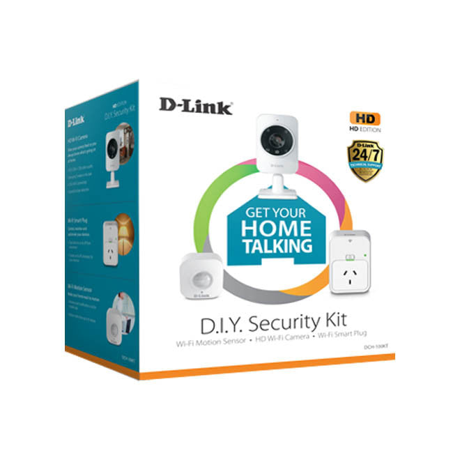 D-Link DCH-100KT Security Kit with Camera, sensor and power controller