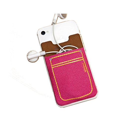 SinjiPouch Denim Stickable Pouch for Smart Phone