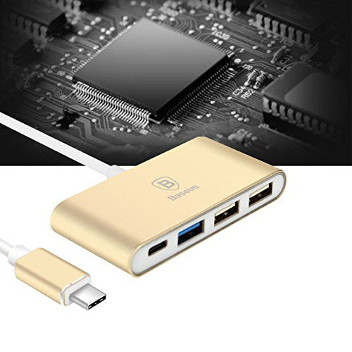 Baseus USB C Type/Type-C+3 HUB/Multi Hub USB-C Multi-function Adapter USB 3.1