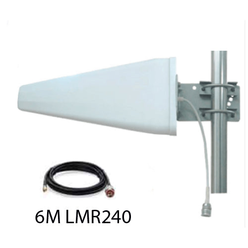 Blackhawk Wideband LPDA 698-2700 MHz 10/11 dBi - Optional Cable