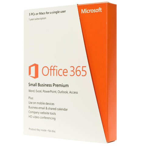 Microsoft Office 365 Business Premium 5 PCs or Macs, 5 tablets and 5 phones 1 Ye