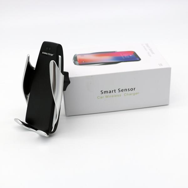 S5 Auto clamping wireless car charger vehicle holder mount