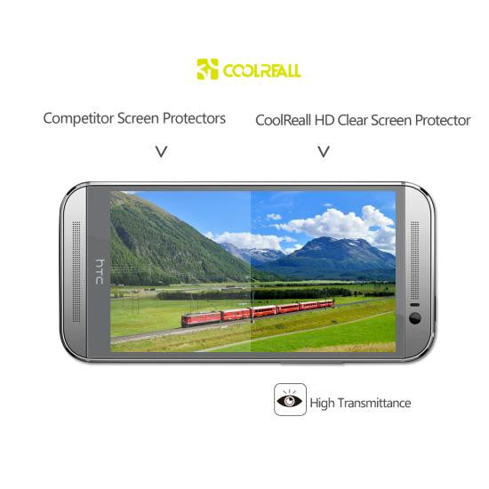 CoolReall™ HTC One M8 High Defintion (HD) Clear Screen Protectors - :) Phoneinc