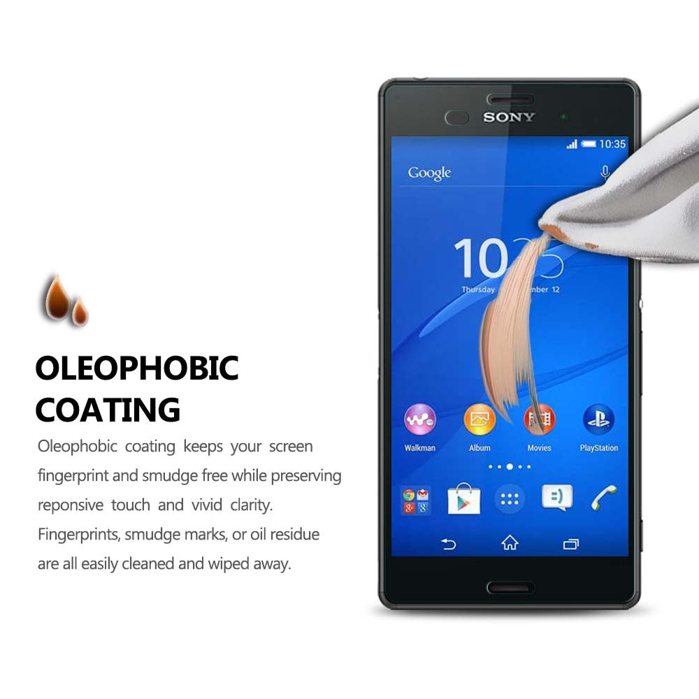 CoolReall™ For SONY Xperia Z3 L55T Tempered Glass Screen Protector Film with Blu