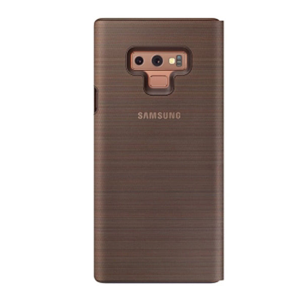 Samsung LED View Cover Case For Galaxy Note 9-Brown