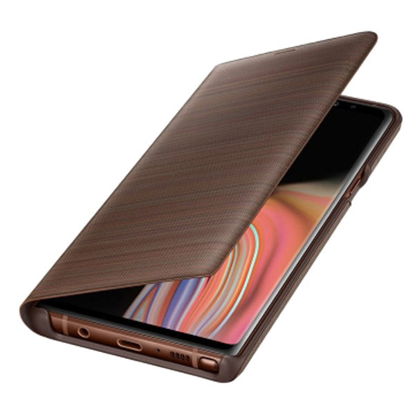 Samsung LED View Cover Case For Galaxy Note 9-Brown