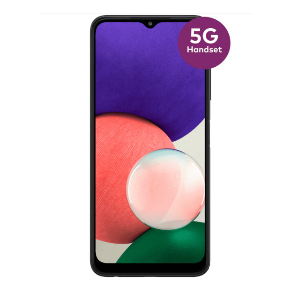 Optus Samsung Galaxy A22 5G 6.6" 48MP 128GB with MicroSD Memory Slot - Grey