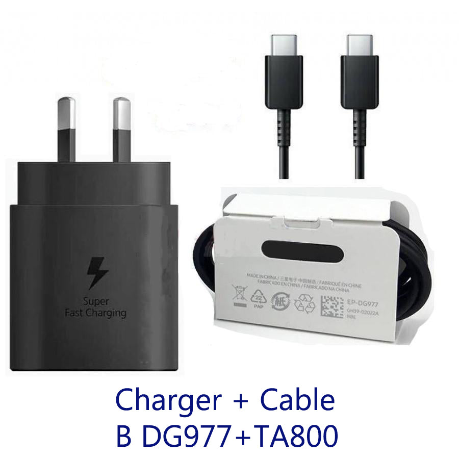 Samsung 25w Super Fast Charger/Type-C to Type-C Cable No retail PK