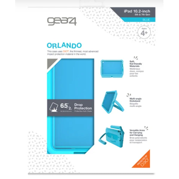 For Apple iPad 10.2 (9th/8th/7th Gen) GEAR4 Orlando D30 Kids Rugged Case