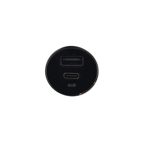 Cleanskin 27W Dual Car Charger and Qualcomm Quick Charge 3.0 USB Port Black-Black