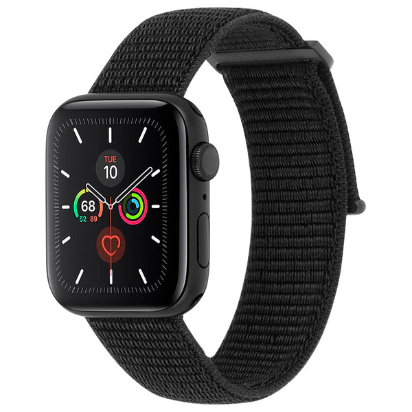 Case-Mate Nylon Watch Band For Apple Watch Series 4/5/6/SE 42-44mm-Nylon Black