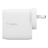 Belkin BOOSTCHARGE Dual USB-A Wall Charger 24W Universally compatible - White -White