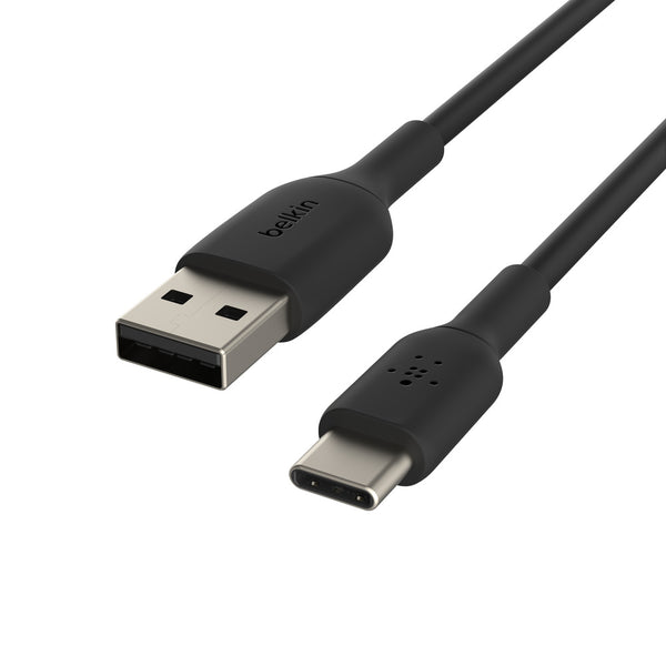 Belkin BoostCharge USB-A to USB-C 1M Cable  Universally compatible - Black-Black