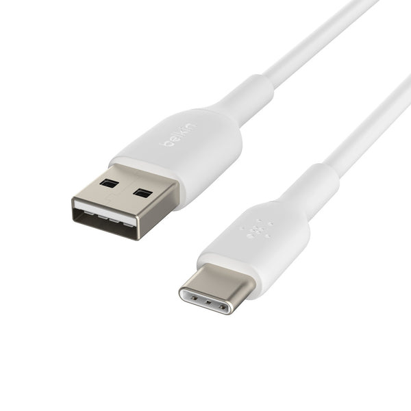 Belkin BoostCharge USB-A to USB-C 1M Cable  Universally compatible - White -White