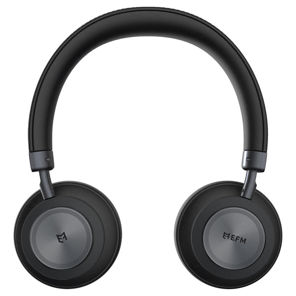 EFM Austin Studio Wireless ANC Headphones With Dual Mode Active Noise Cancelling and Hi-Res Audio-Black