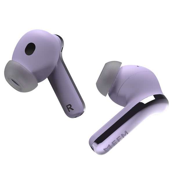 EFM TWS Seattle Hybrid ANC Earbuds With Wireless Charging & IP65 Rating-Purple