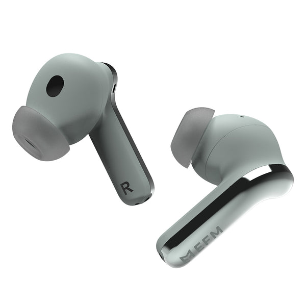 EFM TWS Seattle Hybrid ANC Earbuds With Wireless Charging & IP65 Rating-Sage / Teal