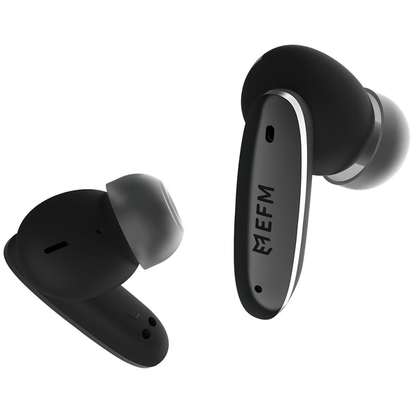 EFM TWS Nashville ANC Earbuds With Wireless Charging & IPX4 Rating-Black