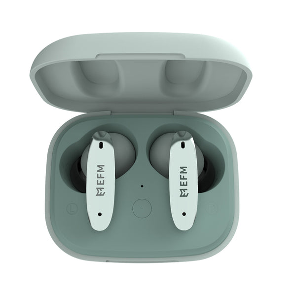 EFM TWS Nashville ANC Earbuds With Wireless Charging & IPX4 Rating-Sage / Teal